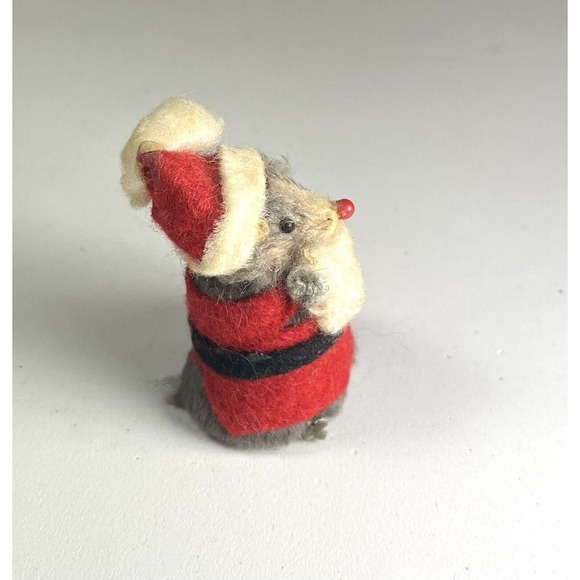 4 Vintage Dollhouse Miniatures Santa Mouse Mrs Claus Jewelled Christmas Tree - Picture 16 of 16